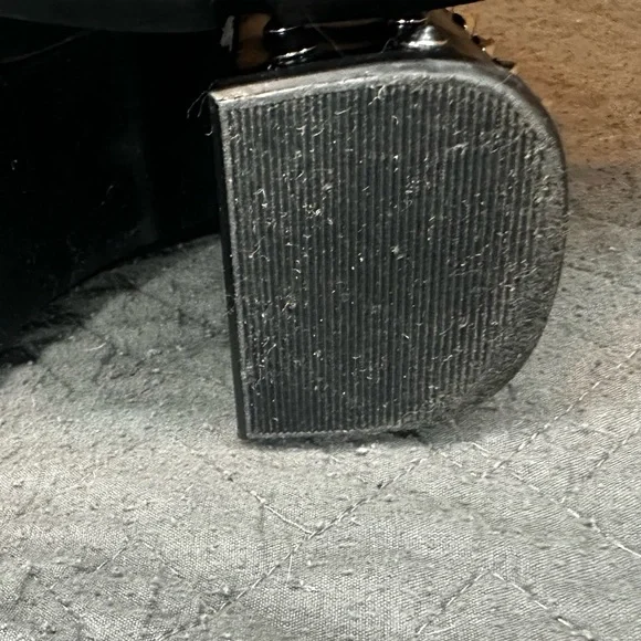 Gianni Bini Studded Lace Up Ankle Boots Black Block Heel Buckle Women’s 9.5 - Picture 11 of 11